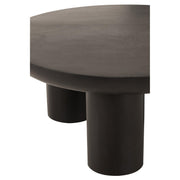 Salontafel Zwart Mangohout hout 90 cm 90x90x40 cm-Salontafels-J-Line