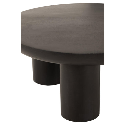 Salontafel Zwart Mangohout hout 90 cm 90x90x40 cm-Salontafels-J-Line
