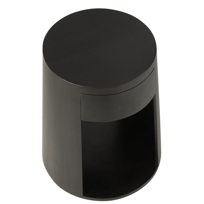 Salontafel Zwart Mdf 40 cm 40x40x50 cm-Bijzettafels-J-Line