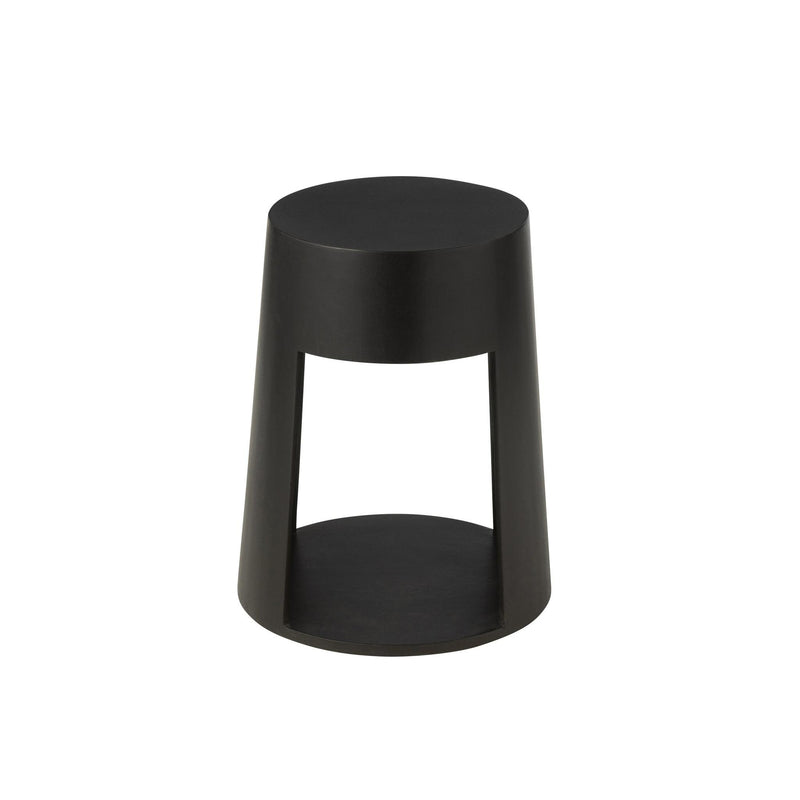 Salontafel Zwart Mdf 40 cm 40x40x50 cm-Bijzettafels-J-Line