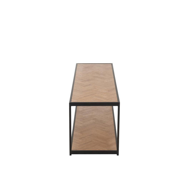Salontafel Zwart Mdf Rechthoekig 40x150 cm-Salontafels-J-Line