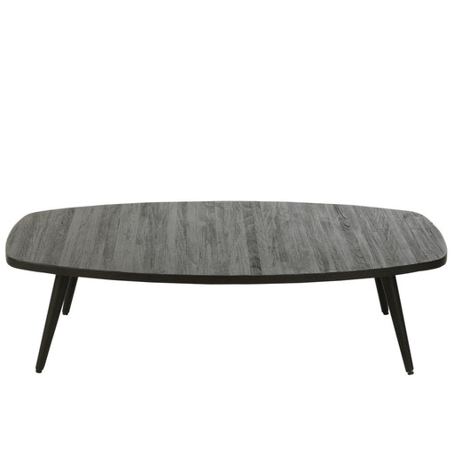 Salontafel Zwart Mdf Rechthoekig 70x120 cm-Salontafels-J-Line