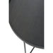 Salontafel Zwart Mdf Rond 50 cm 50.5x50.5x50 cm-Bijzettafels-J-Line