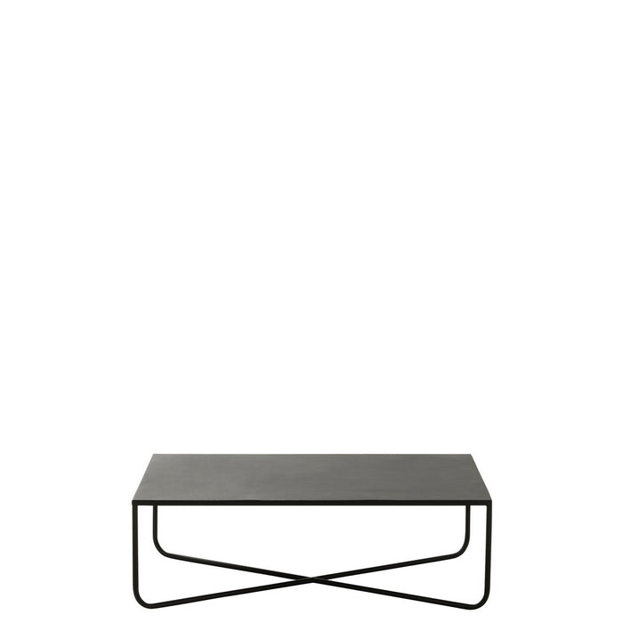 Salontafel Zwart Metaal 60x100 cm-Salontafels-J-Line