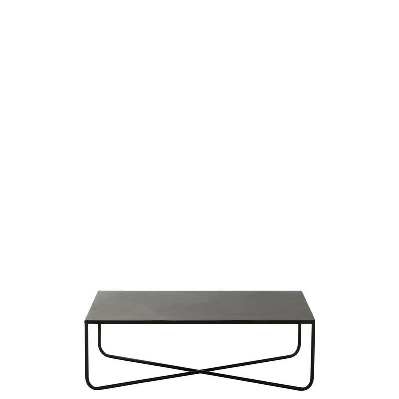 Salontafel Zwart Metaal 60x100 cm-Salontafels-J-Line