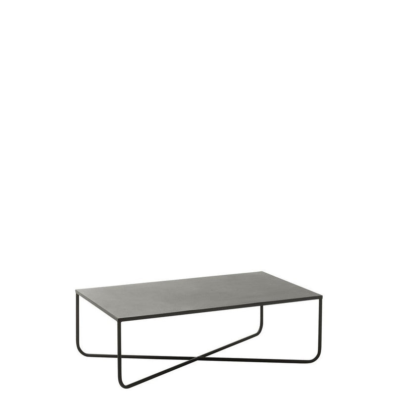 Salontafel Zwart Metaal 60x100 cm-Salontafels-J-Line