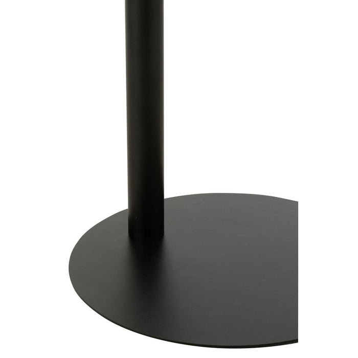 Salontafel Zwart Metaal Rond 40 cm 40x40x50 cm-Bijzettafels-J-Line