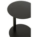 Salontafel Zwart Metaal Rond 40 cm 40x40x50 cm-Bijzettafels-J-Line