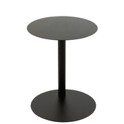 Salontafel Zwart Metaal Rond 40 cm 40x40x50 cm-Bijzettafels-J-Line