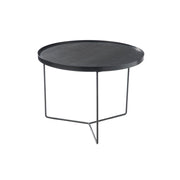 Salontafel Zwart Metaal Rond 60 cm 60x60x45 cm-Bijzettafels-J-Line