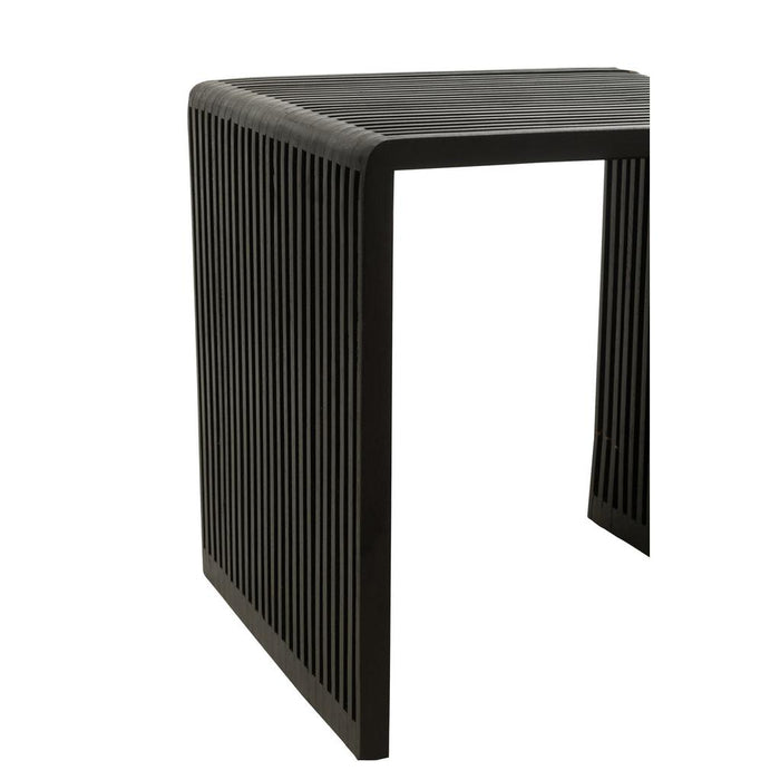 Salontafel Zwart Recycled hout 45 cm 45x50x50 cm-Bijzettafels-J-Line
