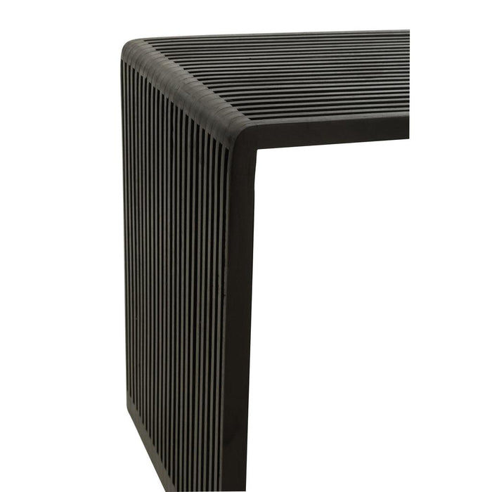 Salontafel Zwart Recycled hout 45 cm 45x50x50 cm-Bijzettafels-J-Line