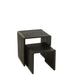 Salontafel Zwart Recycled hout 45 cm 45x50x50 cm-Bijzettafels-J-Line