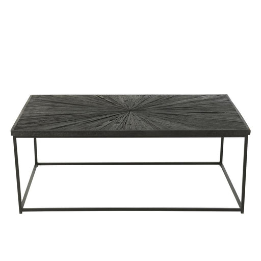 Salontafel Zwart Recycled hout 70x120 cm-Salontafels-J-Line