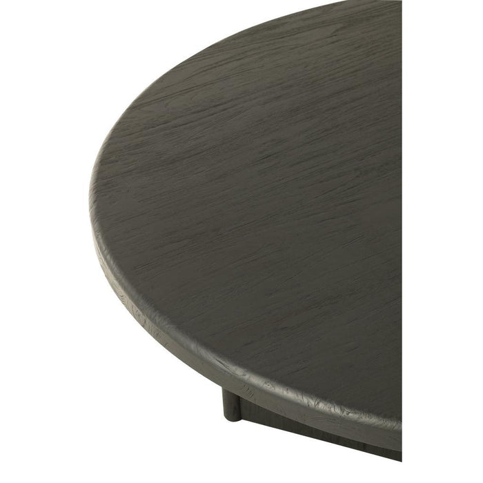 Salontafel Zwart Recycled hout Rond 150 cm 150x150x75 cm-Salontafels-J-Line