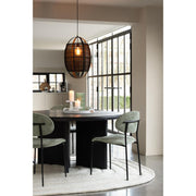 Salontafel Zwart Recycled hout Rond 150 cm 150x150x75 cm-Salontafels-J-Line