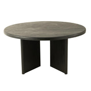 Salontafel Zwart Recycled hout Rond 150 cm 150x150x75 cm-Salontafels-J-Line