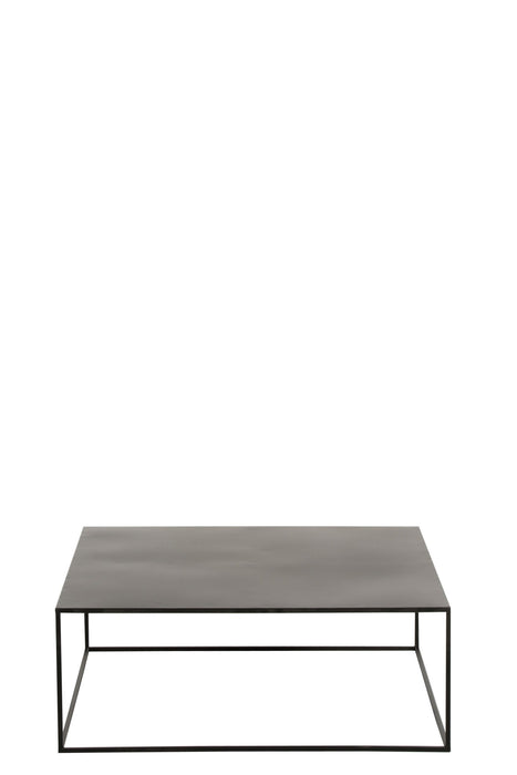 Couchtisch Schwarz Eisen Quadratisch 80 cm