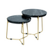Salontafel set Caly Zwart marmer 50-40 cm 45x45x45 cm-Salontafels-Starfurn