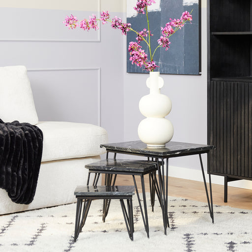 Salontafel set Jala Zwart marmer 50 cm 50x40x45 cm-Salontafels-Starfurn