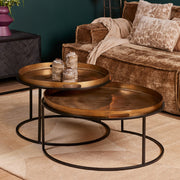 Salontafel set Puck 78x78x38 cm-Salontafels-Starfurn
