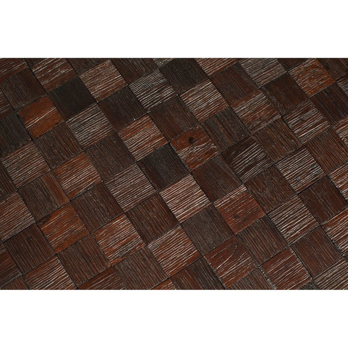 Salontafelset Webster Set van 2 Teak Hout Bruin Ø70x39 cm-Bijzettafels-Creating Home