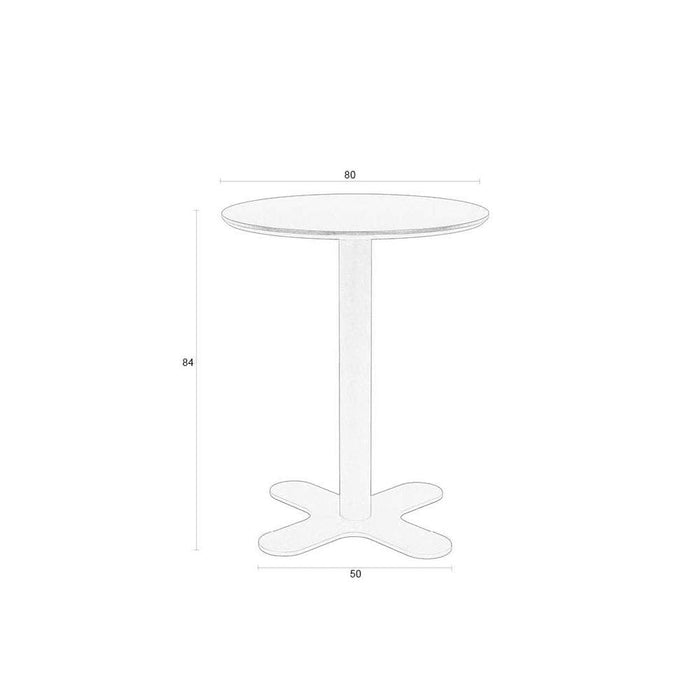 Sanjay Bistrotafel Zwart-Bijzettafels-Creating Home