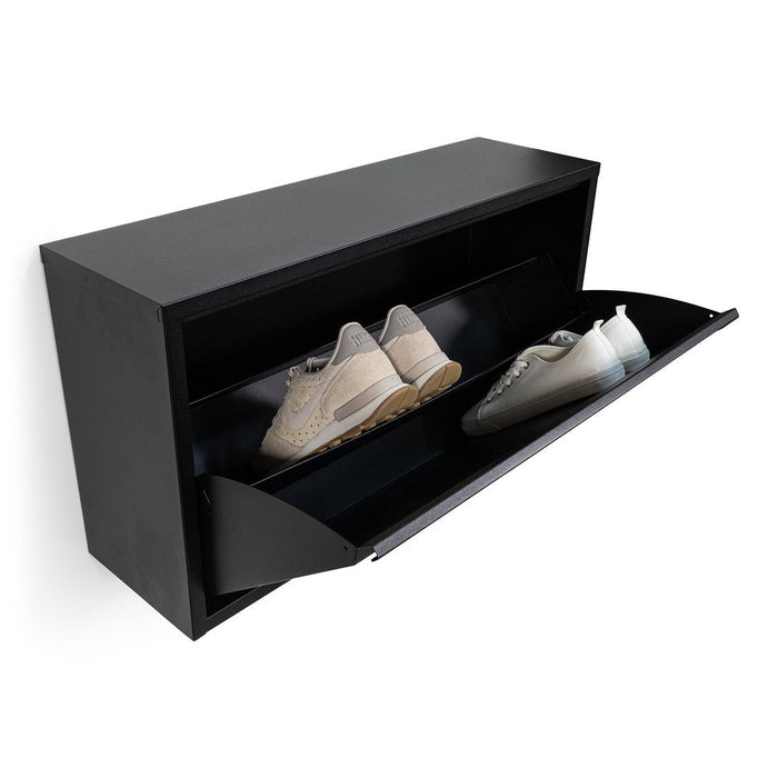 Schoenenkast BILLY 1 MAXI Staal Zwart 75.3x22.4x40.6cm-Schoenenrekken-Spinder