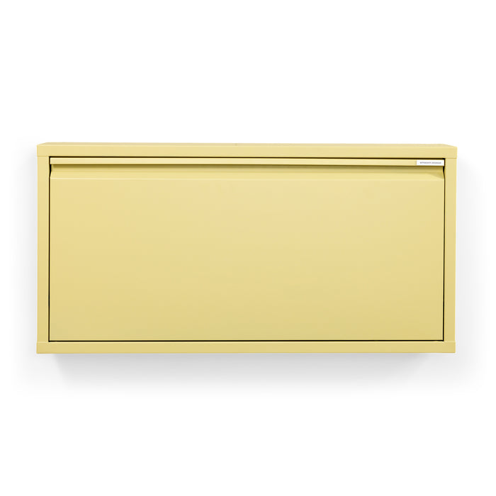 Schoenenkast BILLY 1 Staal Butter Yellow 75x12.5x37.5cm-Schoenenrekken-Spinder