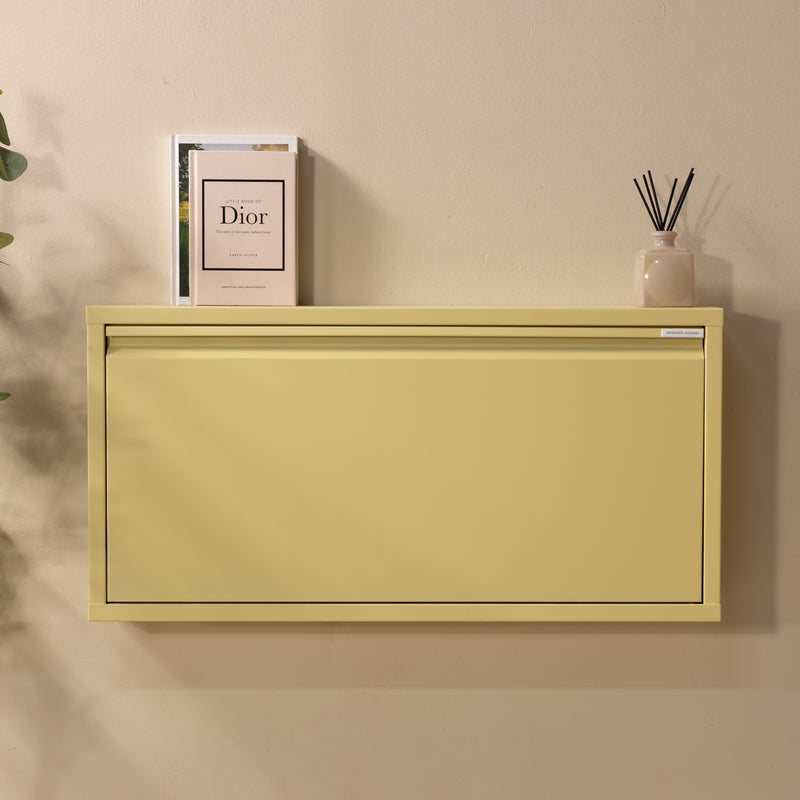 Schoenenkast BILLY 1 Staal Butter Yellow 75x12.5x37.5cm-Schoenenrekken-Spinder