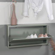 Schoenenkast BILLY 1 Staal Dusty Green 75x12.5x37.5cm-Schoenenrekken-Spinder