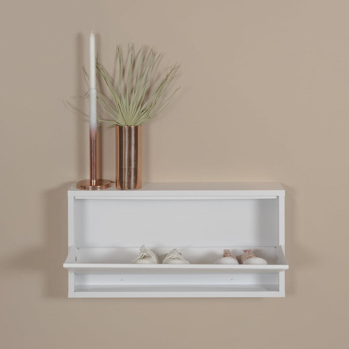 Schoenenkast BILLY 1 Staal Wit 75x12.5x37.5cm Spinder Design-Opbergkasten-Spinder