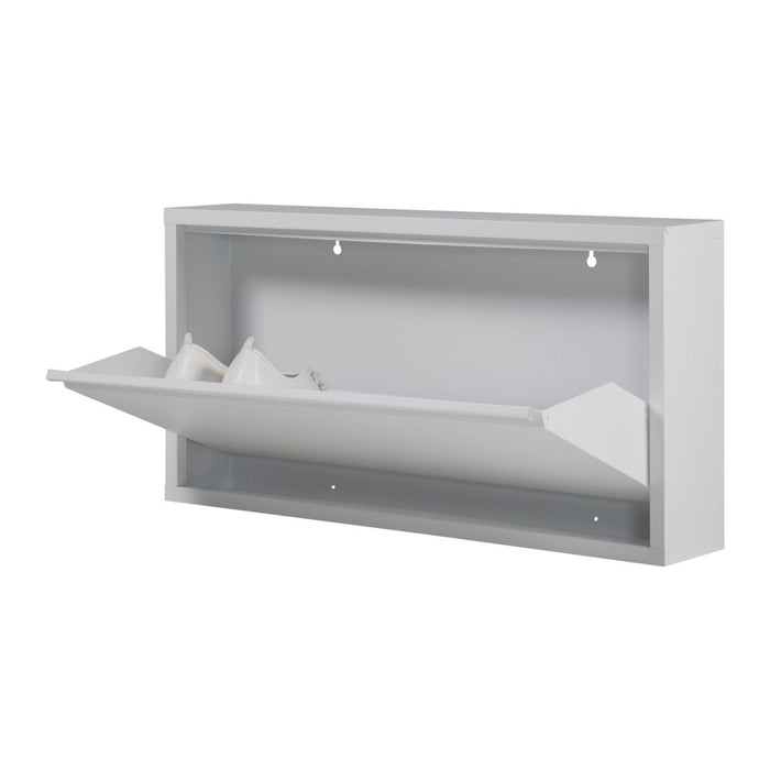 Schoenenkast BILLY 1 Staal Wit 75x12.5x37.5cm Spinder Design-Opbergkasten-Spinder