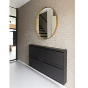Schoenenkast BILLY 1 Staal Zwart 75x12.5x37.5cm Spinder Design-Schoenenrekken-Spinder