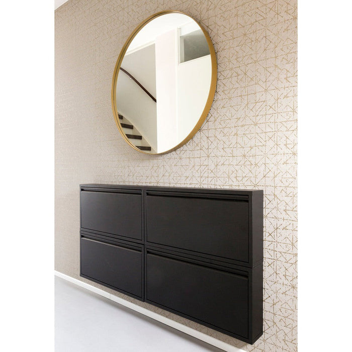 Schoenenkast BILLY 1 Staal Zwart 75x12.5x37.5cm Spinder Design-Schoenenrekken-Spinder