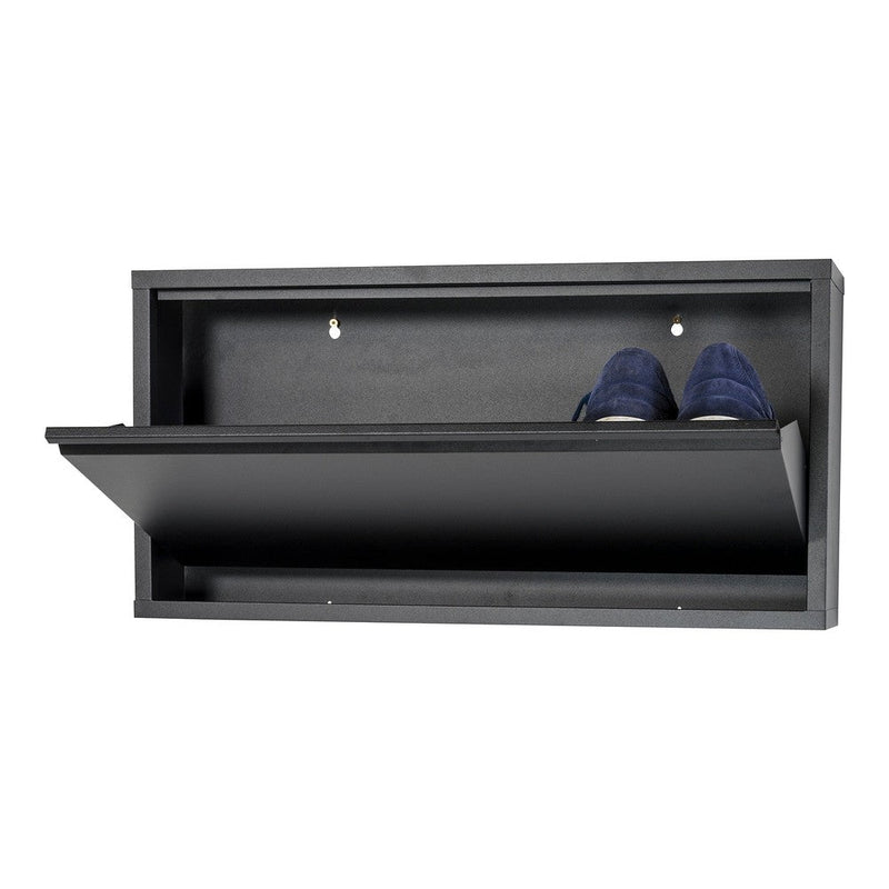 Schoenenkast BILLY 1 Staal Zwart 75x12.5x37.5cm Spinder Design-Schoenenrekken-Spinder