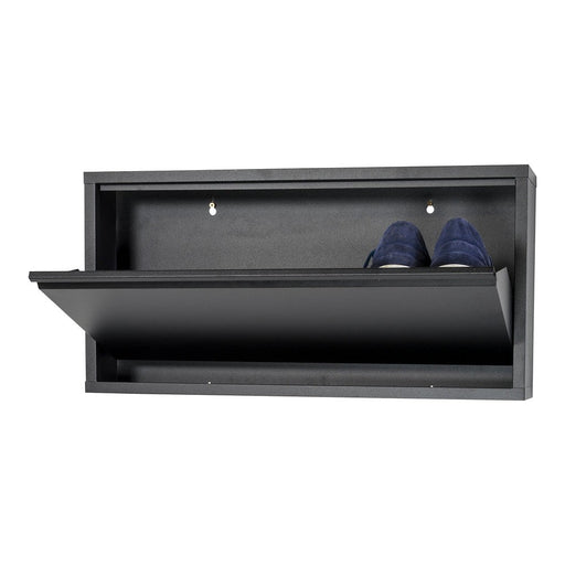 Schoenenkast BILLY 1 Staal Zwart 75x12.5x37.5cm Spinder Design-Schoenenrekken-Spinder
