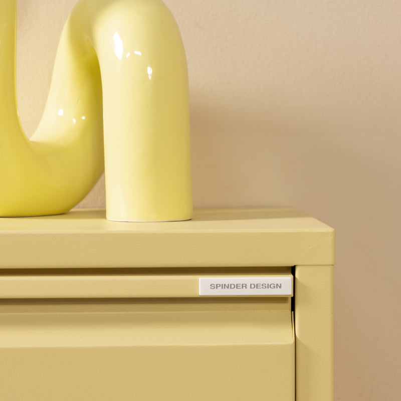 Schoenenkast BILLY 2 Staal Butter Yellow 75x22.5x77.5cm-Schoenenrekken-Spinder
