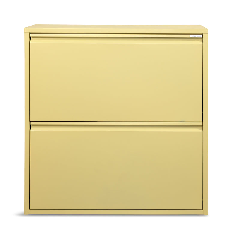 Schoenenkast BILLY 2 Staal Butter Yellow 75x22.5x77.5cm-Schoenenrekken-Spinder
