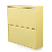 Schoenenkast BILLY 2 Staal Butter Yellow 75x22.5x77.5cm-Schoenenrekken-Spinder