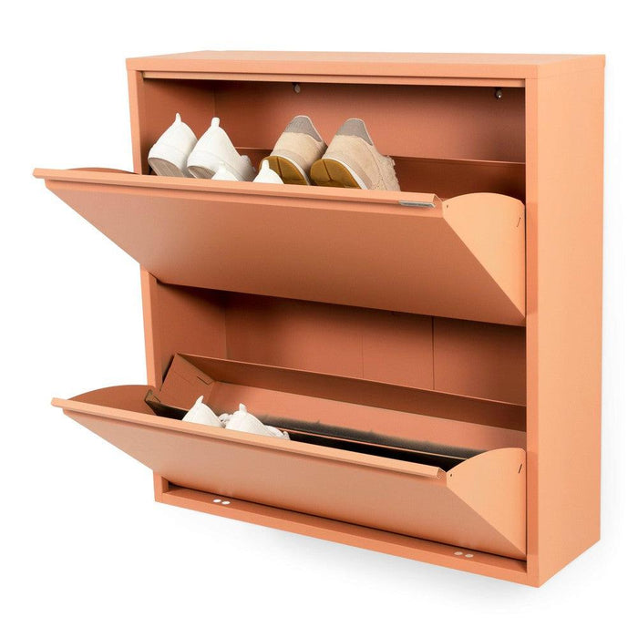 Schoenenkast BILLY 2 Staal Clay Terra 75x22.5x77.5cm-Opbergkasten-Spinder