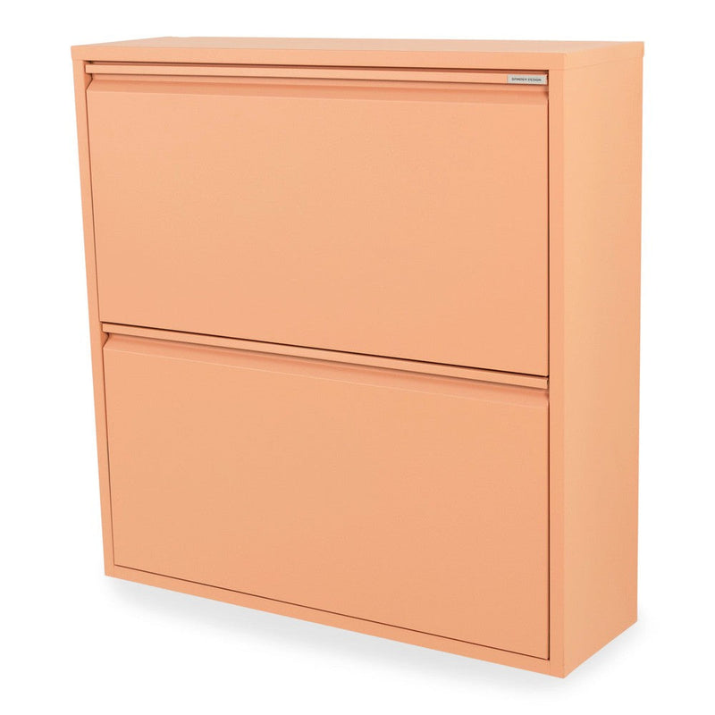Schoenenkast BILLY 2 Staal Clay Terra 75x22.5x77.5cm-Schoenenrekken-Spinder