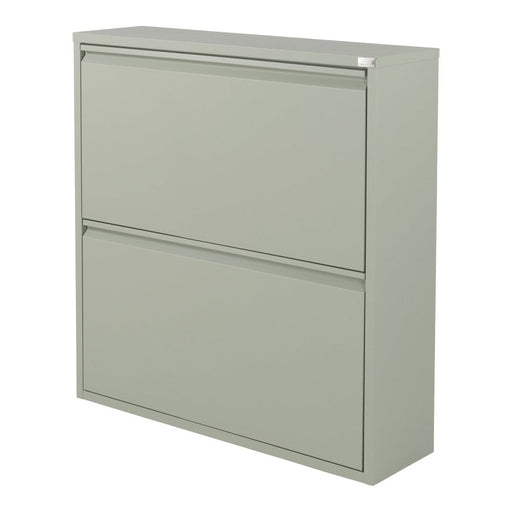 Schoenenkast BILLY 2 Staal Dusty Green 75x22.5x77.5cm-Schoenenrekken-Spinder