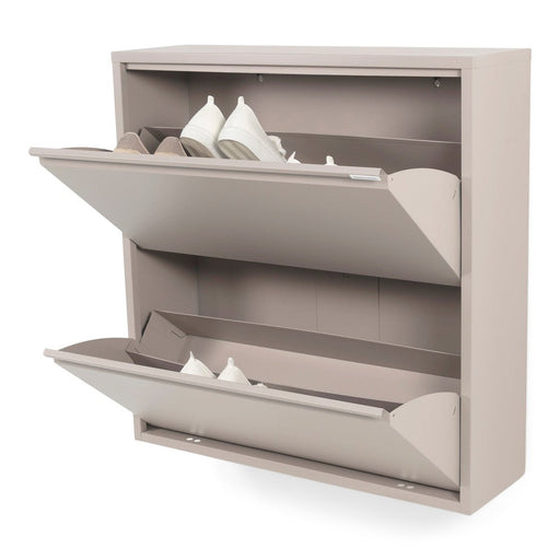 Schoenenkast BILLY 2 Staal Silky Taupe 75x22.5x77.5cm-Schoenenrekken-Spinder