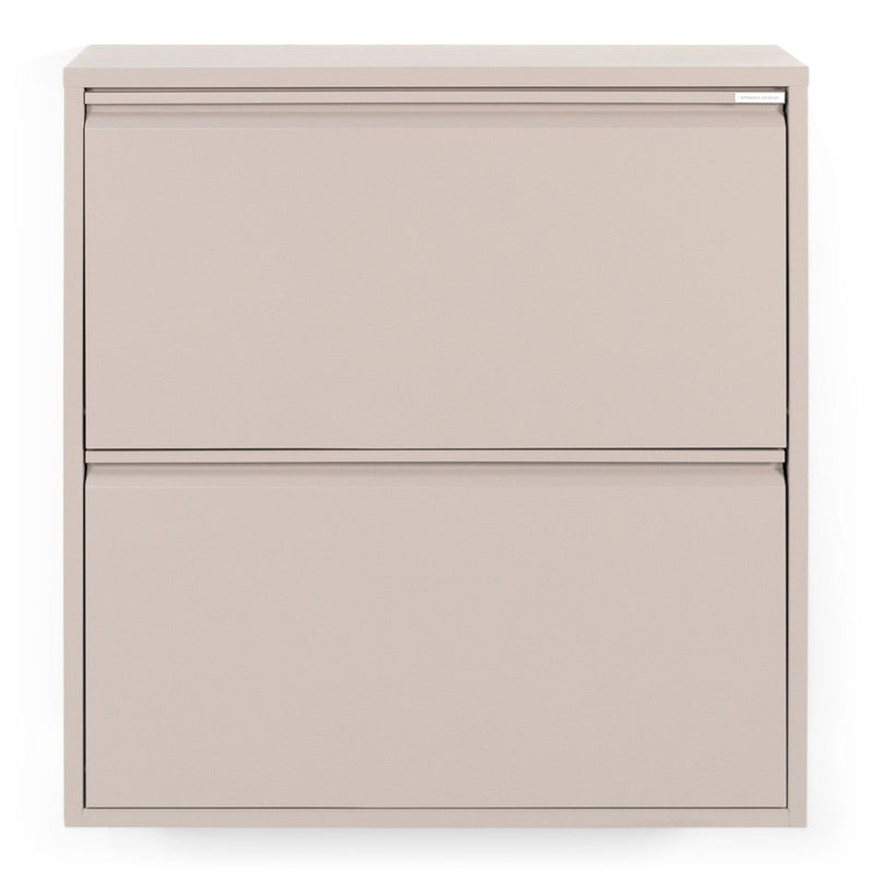Schoenenkast BILLY 2 Staal Silky Taupe 75x22.5x77.5cm-Schoenenrekken-Spinder