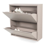 Schoenenkast BILLY 2 Staal Silky Taupe 75x22.5x77.5cm-Schoenenrekken-Spinder
