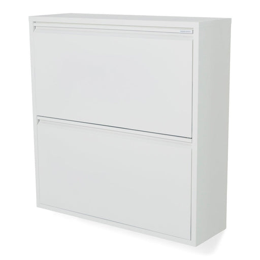 Schoenenkast BILLY 2 Staal Wit 75x22.5x77.5cm Spinder Design-Schoenenrekken-Spinder
