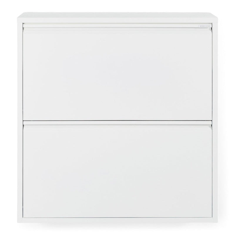 Schoenenkast BILLY 2 Staal Wit 75x22.5x77.5cm Spinder Design-Schoenenrekken-Spinder