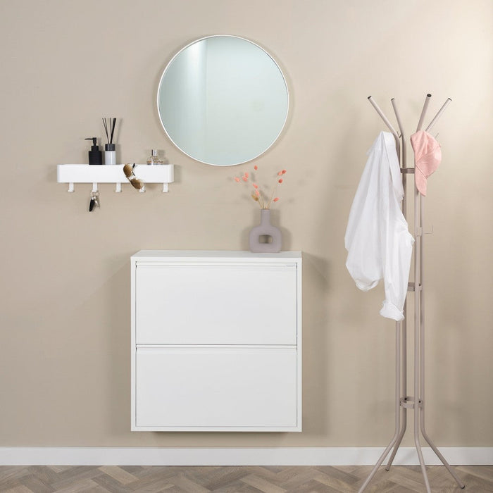 Schoenenkast BILLY 2 Staal Wit 75x22.5x77.5cm Spinder Design-Schoenenrekken-Spinder