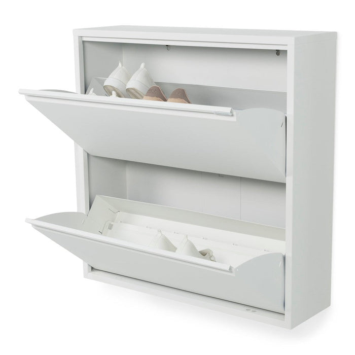 Schoenenkast BILLY 2 Staal Wit 75x22.5x77.5cm Spinder Design-Schoenenrekken-Spinder